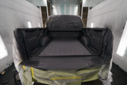 Guire truck bed liner black finished